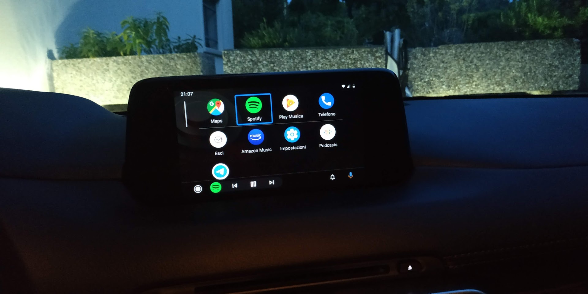 Schermata Android Auto